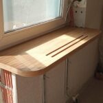 Подоконники МДФ шпонированные дубом